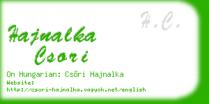 hajnalka csori business card